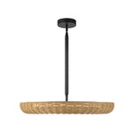 Maris 24-in Matte Black LED Chandelier