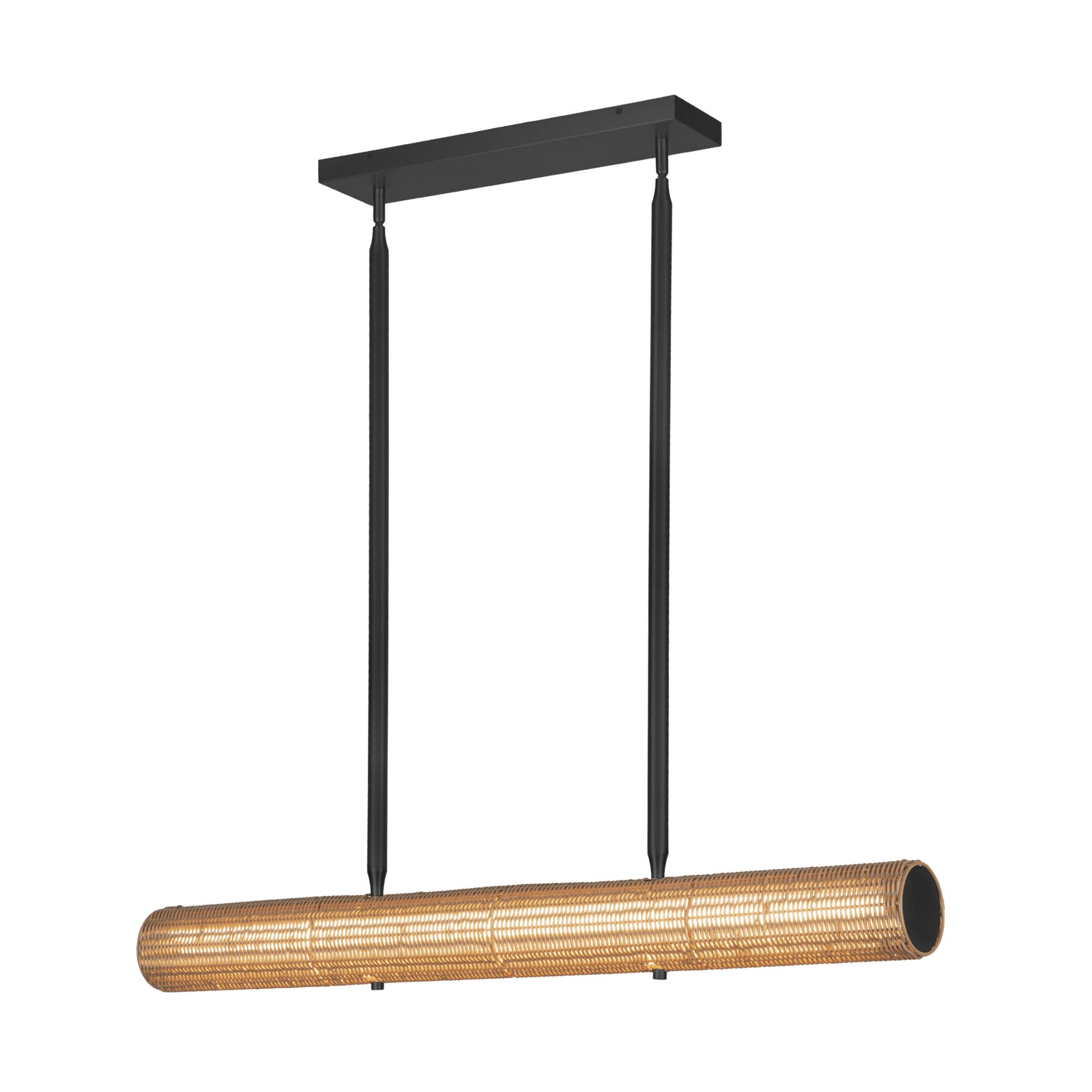 Maris 42-in Matte Black LED Linear Pendant