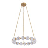 Marni 32-in Natural Brass LED Chandelier
