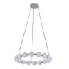 Marni 32-in Polished Nickel LED Chandelier