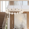 Marni 32-in Polished Nickel LED Chandelier