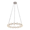 Marni 32-in Polished Nickel LED Chandelier