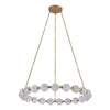 Marni 41-in Natural Brass LED Chandelier