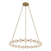 Marni 41-in Natural Brass LED Chandelier