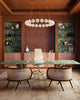 Marni 41-in Natural Brass LED Chandelier
