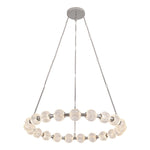 Marni 41-in Polished Nickel LED Chandelier