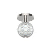 Marni 5-in Polished Nickel LED Flush Mount