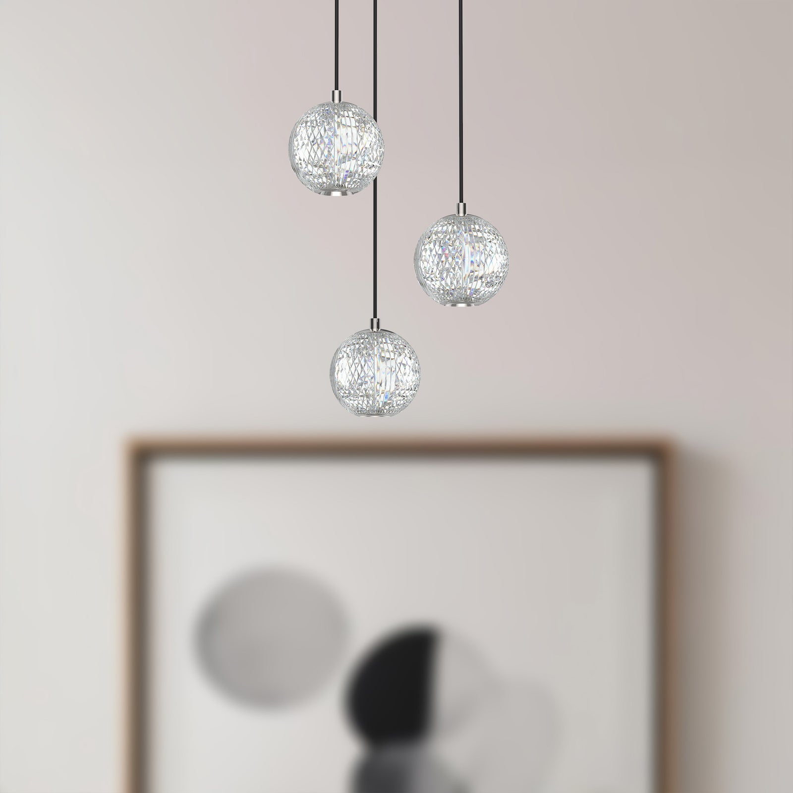Marni 11-in Polished Nickel LED Multi Pendant