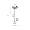 Marni 11-in Polished Nickel LED Multi Pendant