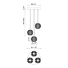 Marni 11-in Polished Nickel LED Multi Pendant