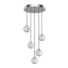 Marni 15-in Polished Nickel LED Multi Pendant