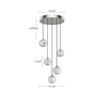 Marni 15-in Light Natural Brass LED Multi Pendant