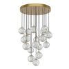 Marni 21-in Natural Brass LED Multi Pendant