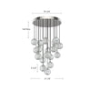 Marni 21-in Polished Nickel LED Multi Pendant