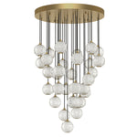 Marni 26-in Natural Brass LED Multi Pendant