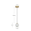Marni 5-in Polished Nickel LED Pendant