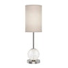 Marni 21-in Polished Nickel/White Linen LED Table Lamp
