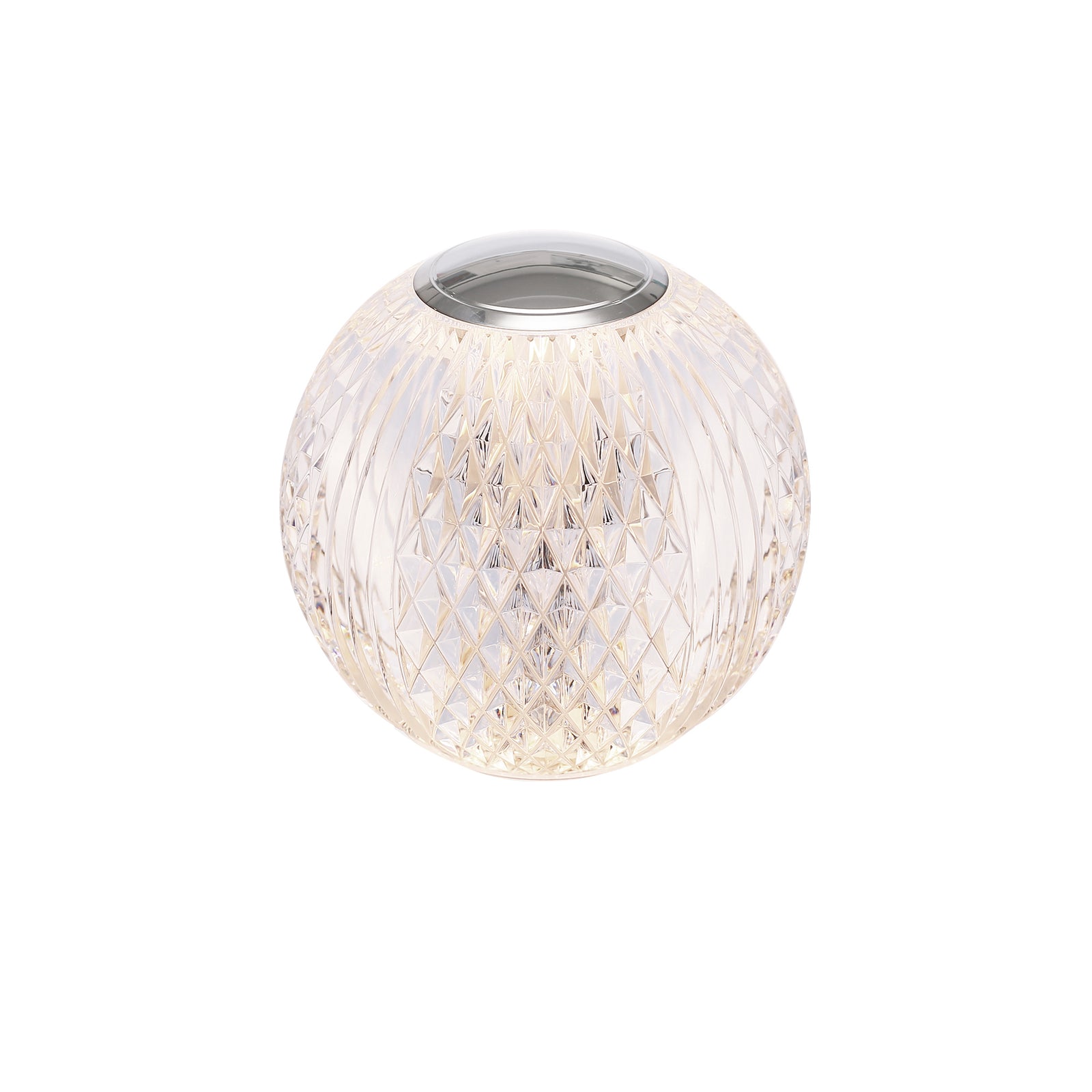 Marni 3-in Polished Nickel LED Table Lamp