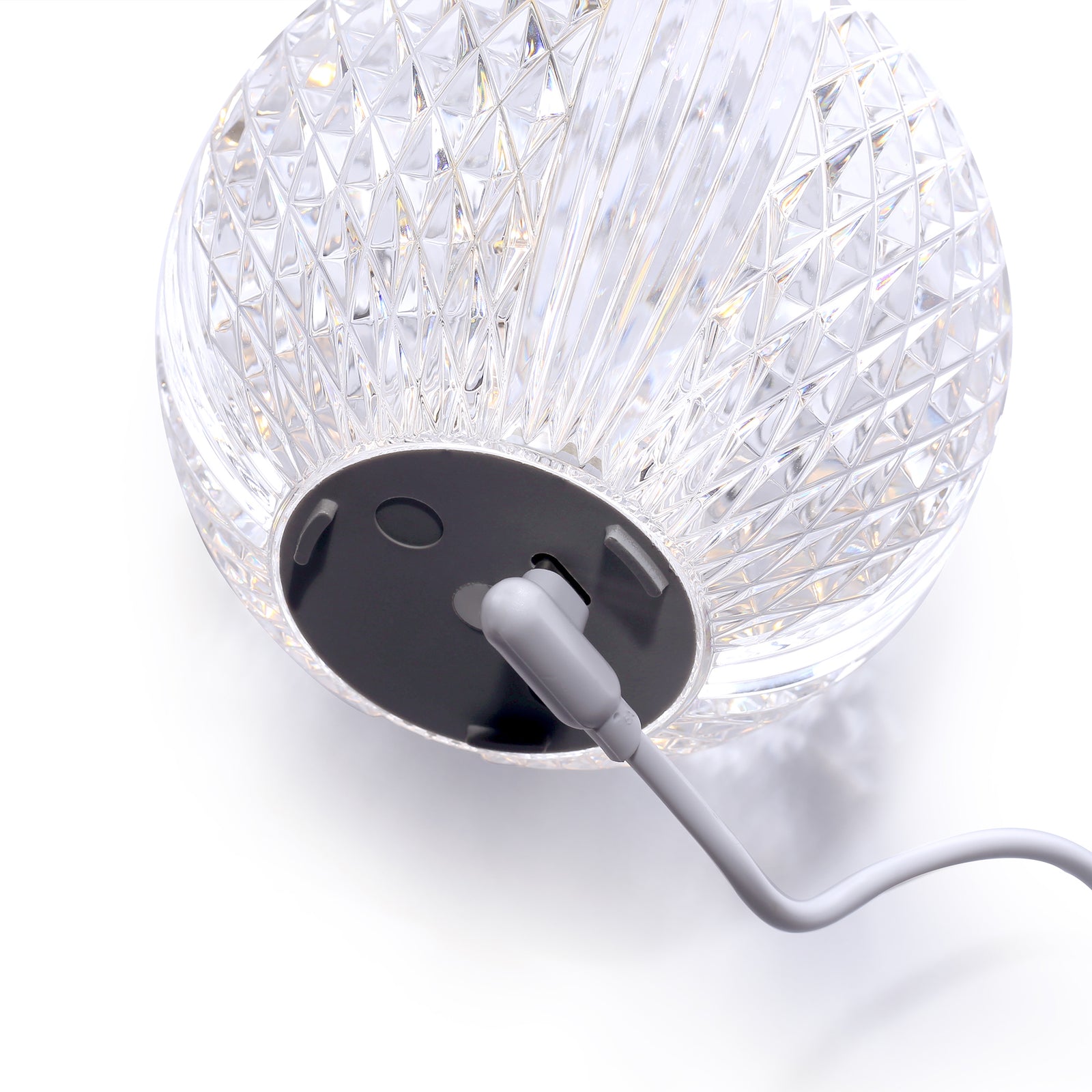 Marni 3-in Polished Nickel LED Table Lamp