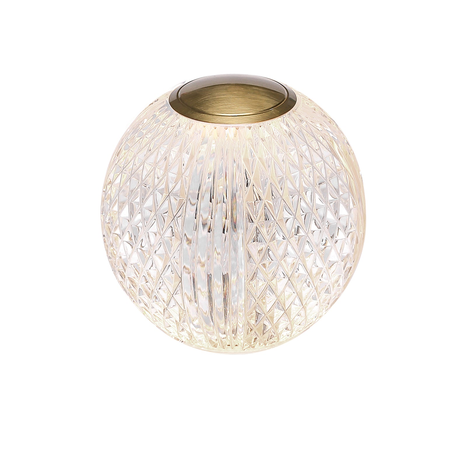 Marni 4-in Natural Brass LED Table Lamp