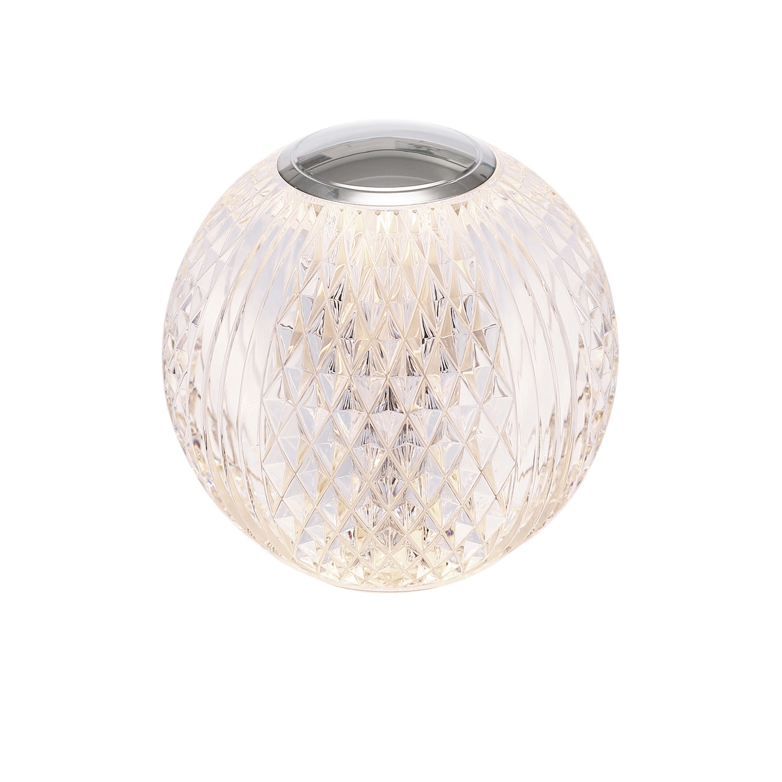 Marni 4-in Polished Nickel LED Table Lamp