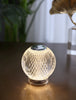 Marni 4-in Polished Nickel LED Table Lamp