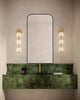 Marni 23-in Natural Brass LED Wall Vanity
