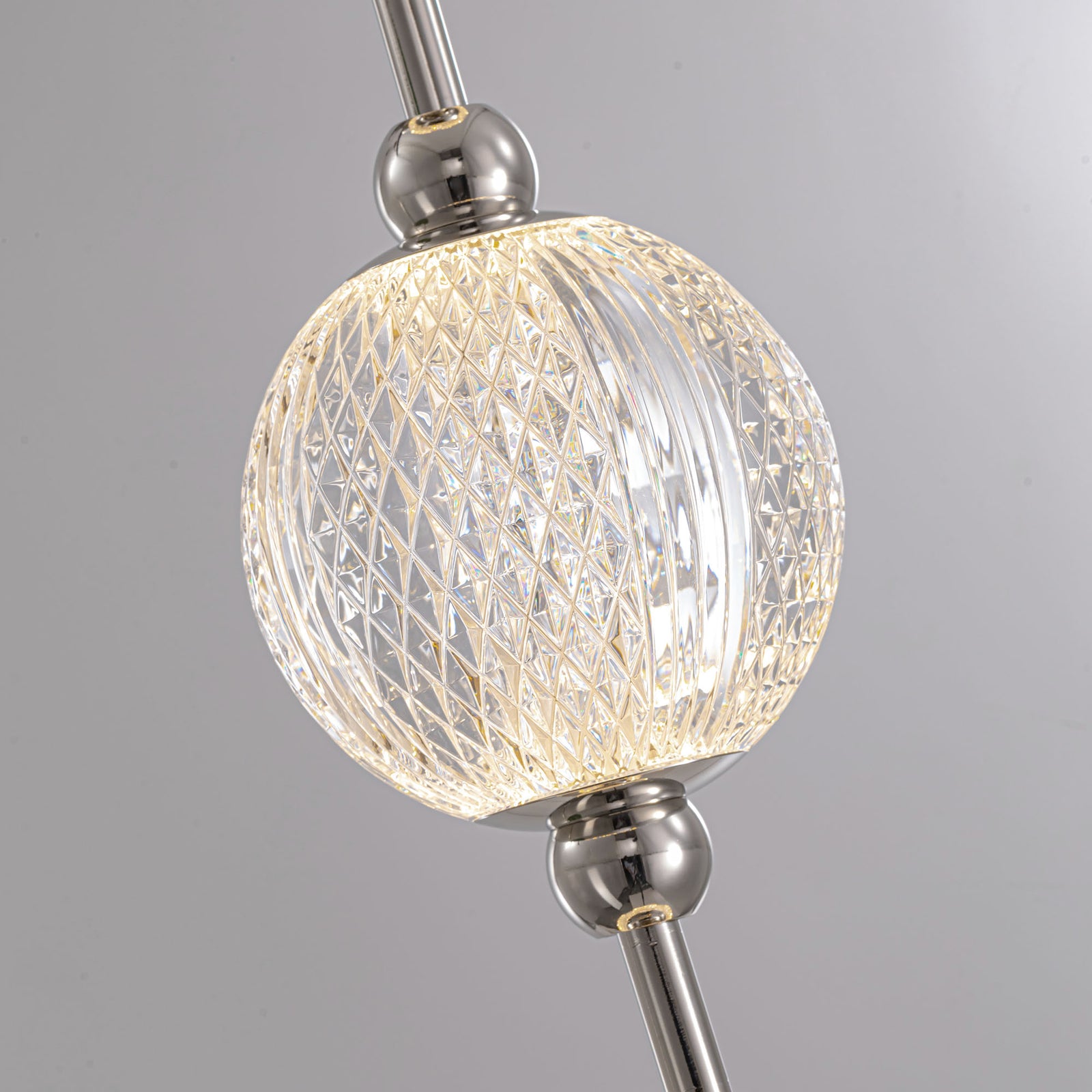 Marni 38-in Polished Nickel LED Wall Vanity