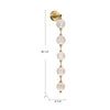 Marni 38-in Natural Brass LED Wall Vanity