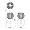 Marni 5-in Polished Nickel LED Wall/Vanity