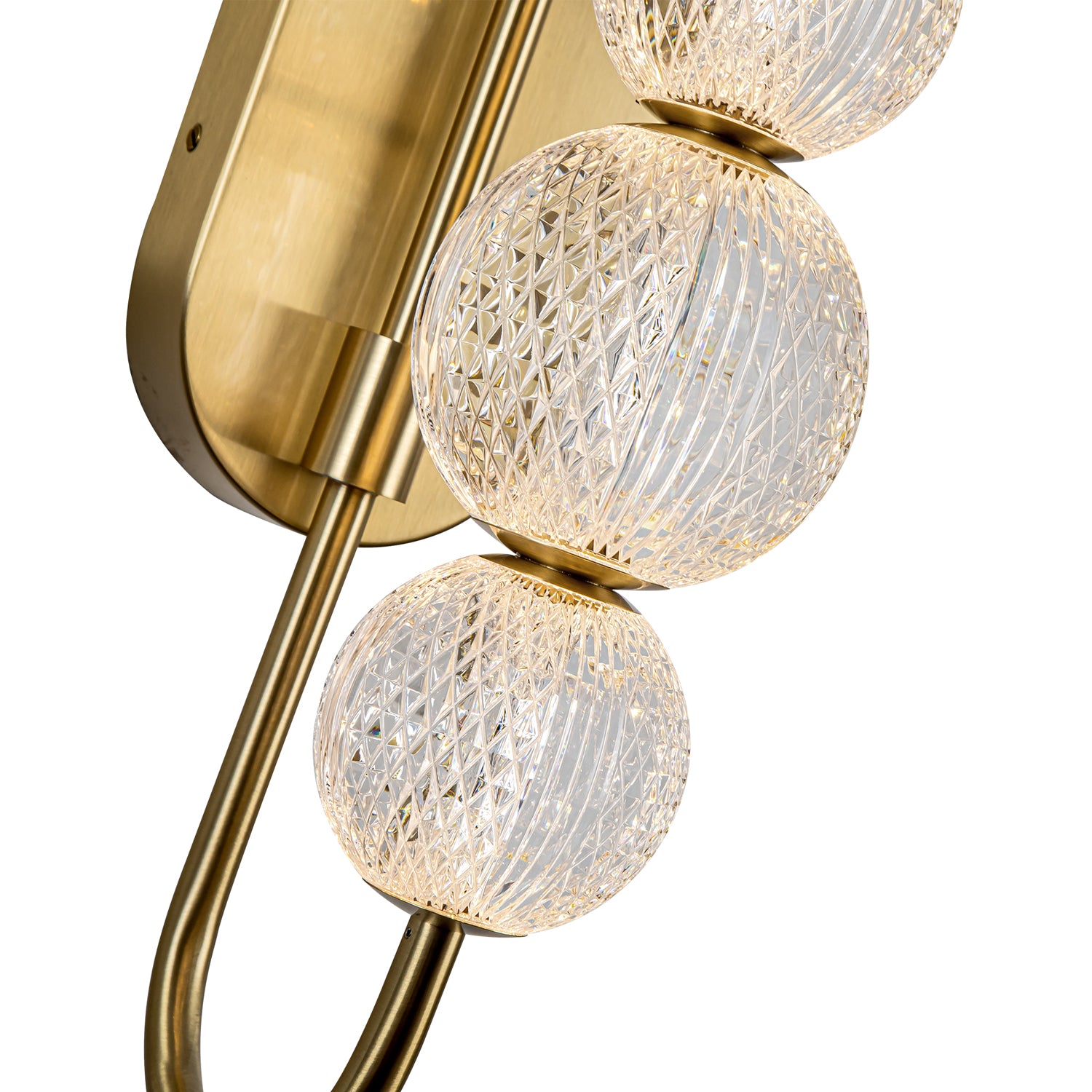 Marni 28-in Natural Brass LED Wall/Vanity