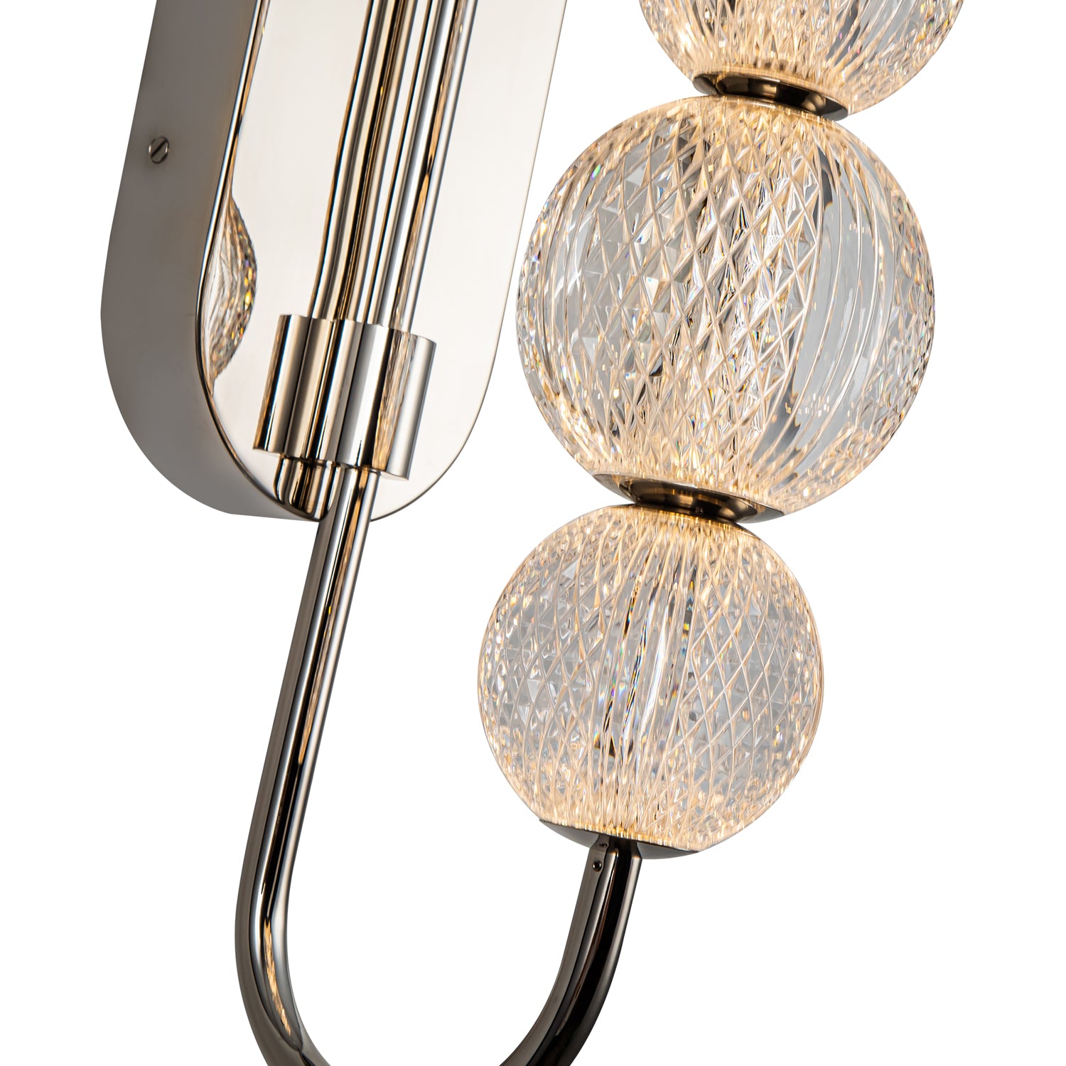 Marni 28-in Polished Nickel LED Wall/Vanity