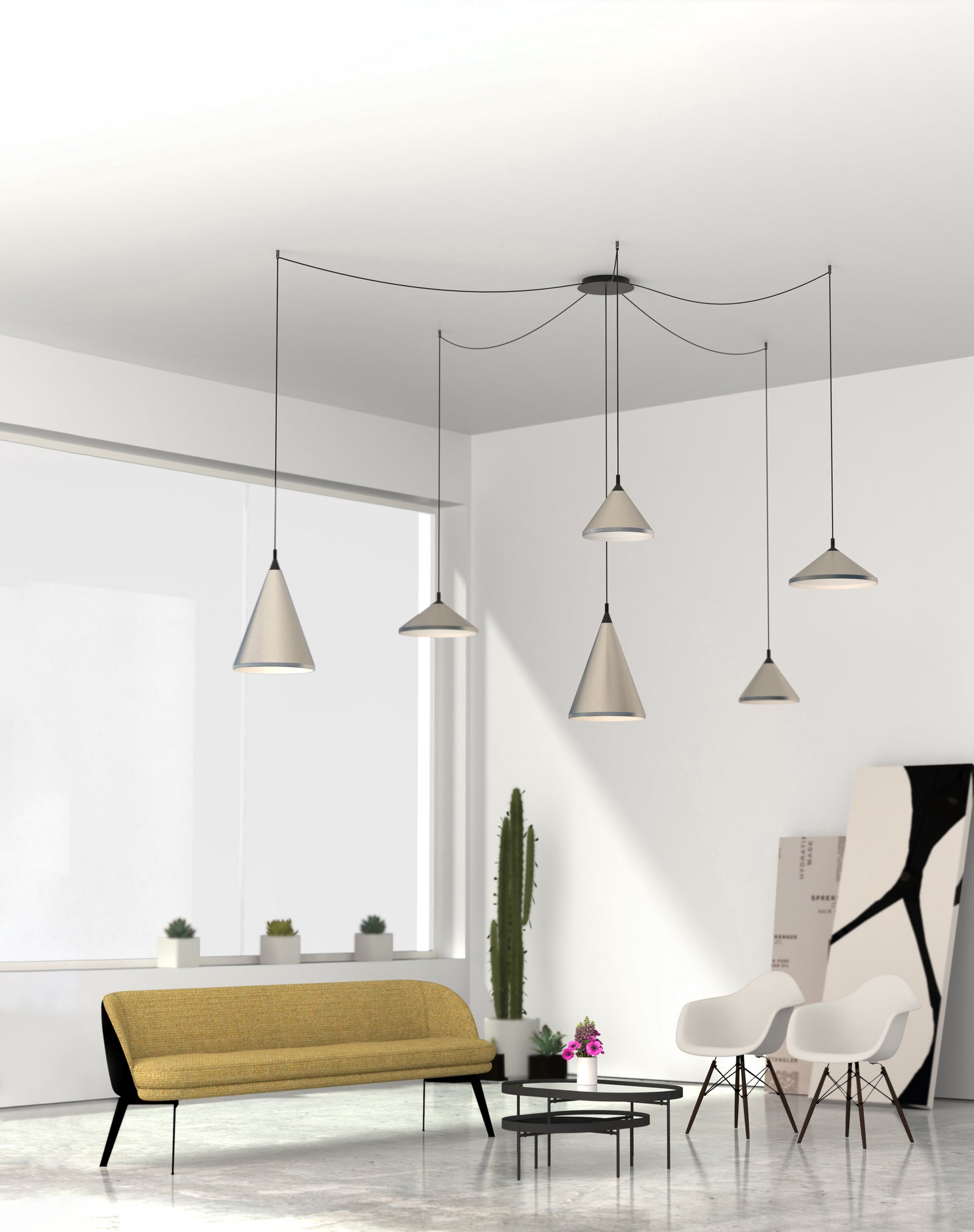 Marquee Black Multi Pendant Canopy System