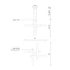 Martelo 30-in Chrome LED Pendant