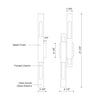 Martelo 22-in Chrome LED Wall Sconce