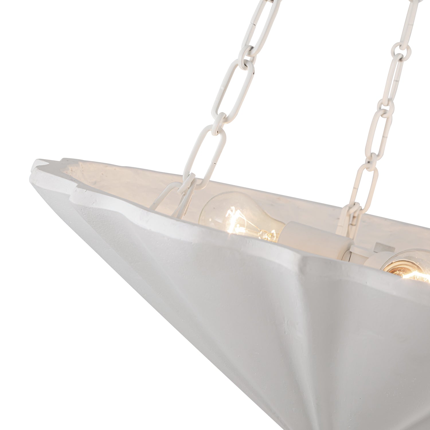 Martine 23-in Antique White 3 Lights Chandeliers