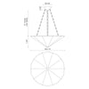 Martine 23-in Antique White 3 Lights Chandeliers