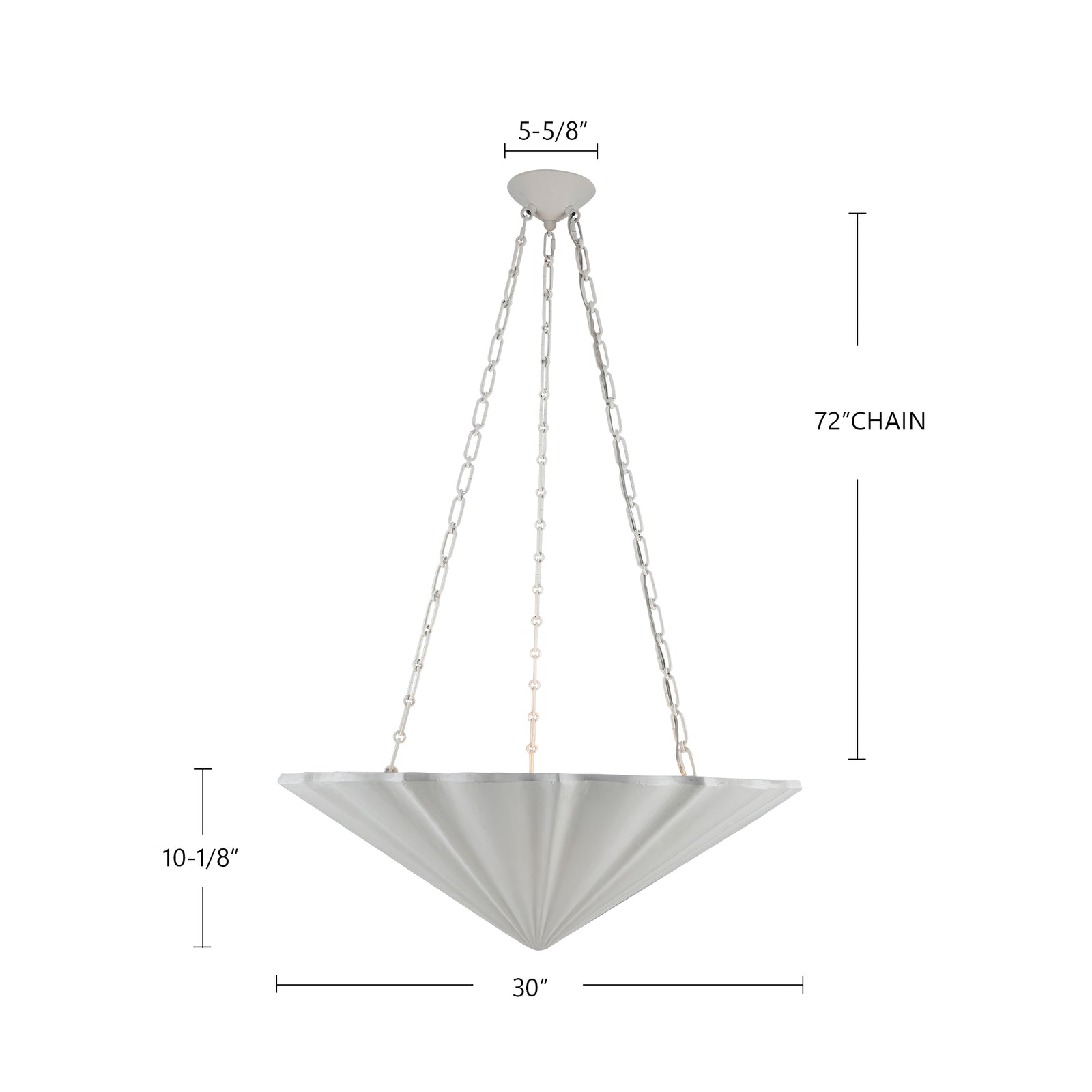 Martine 30-in Antique White 4 Lights Chandeliers