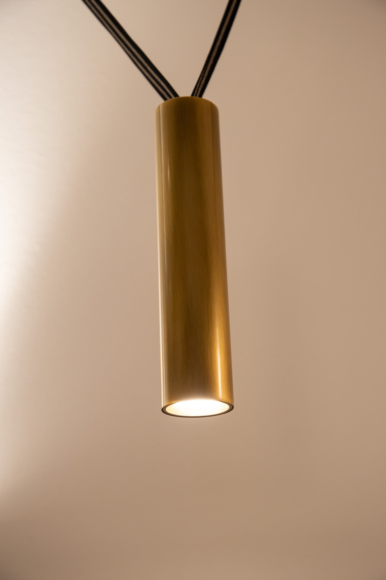 Mason 72-in Vintage Brass LED Linear Pendant
