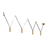 Mason 72-in Vintage Brass LED Linear Pendant