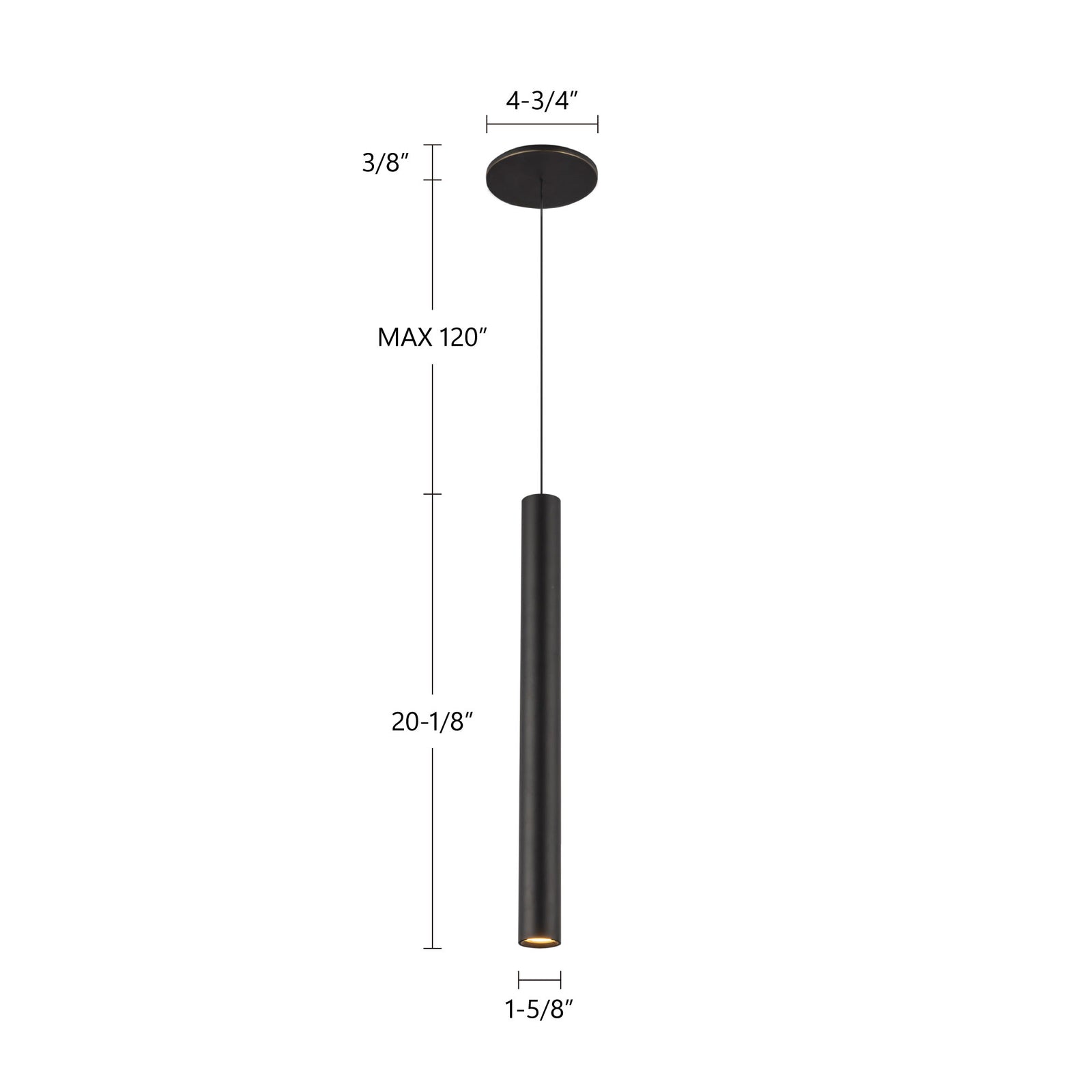 Mason 20-in Urban Bronze LED Pendant