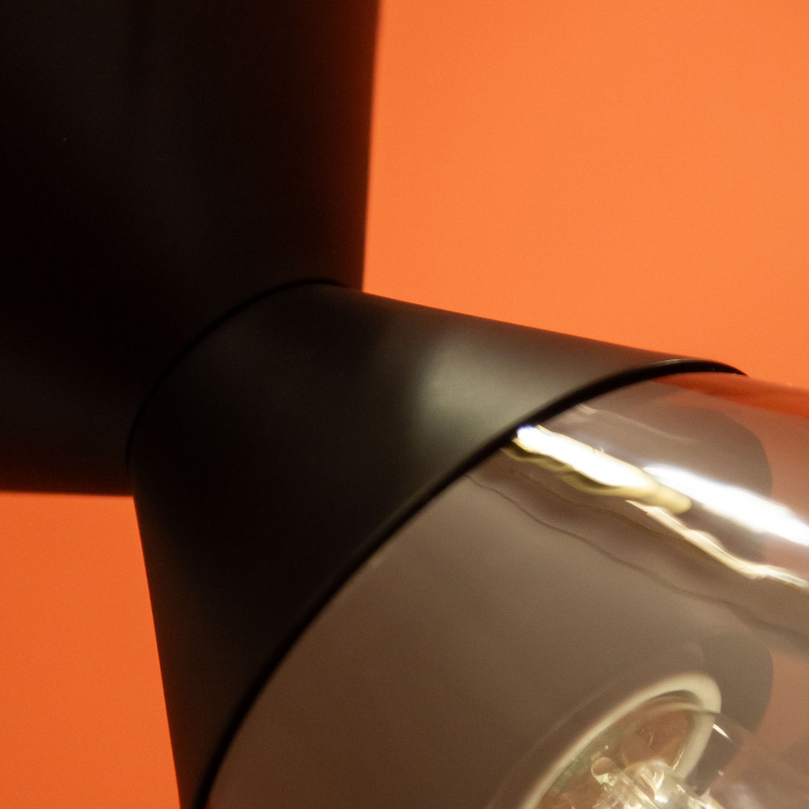 Mauer 12-in Matte Black/Smoked 1 Light Semi Flush Mount