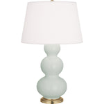 Matte Celadon Double Gourd Table Lamp