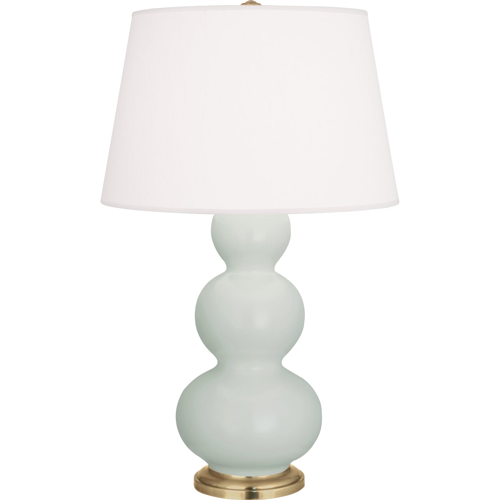 Matte Celadon Double Gourd Table Lamp