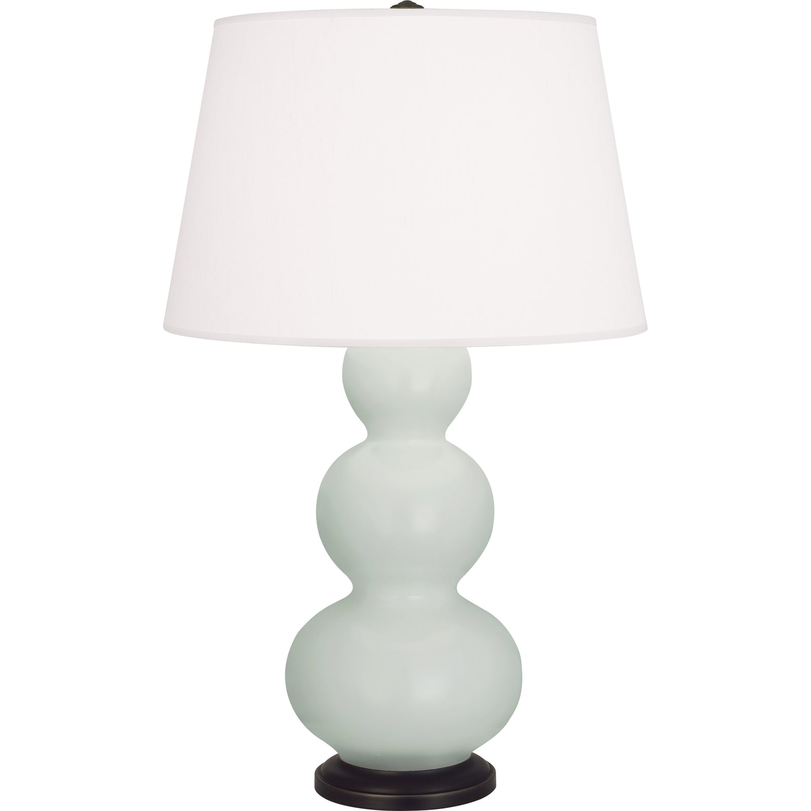 Matte Celadon Double Gourd Table Lamp