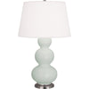 Matte Celadon Triple Gourd Table Lamp