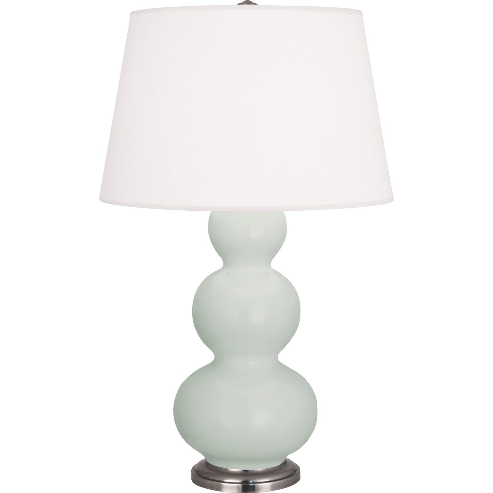 Matte Celadon Double Gourd Table Lamp