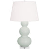 Matte Celadon Double Gourd Table Lamp
