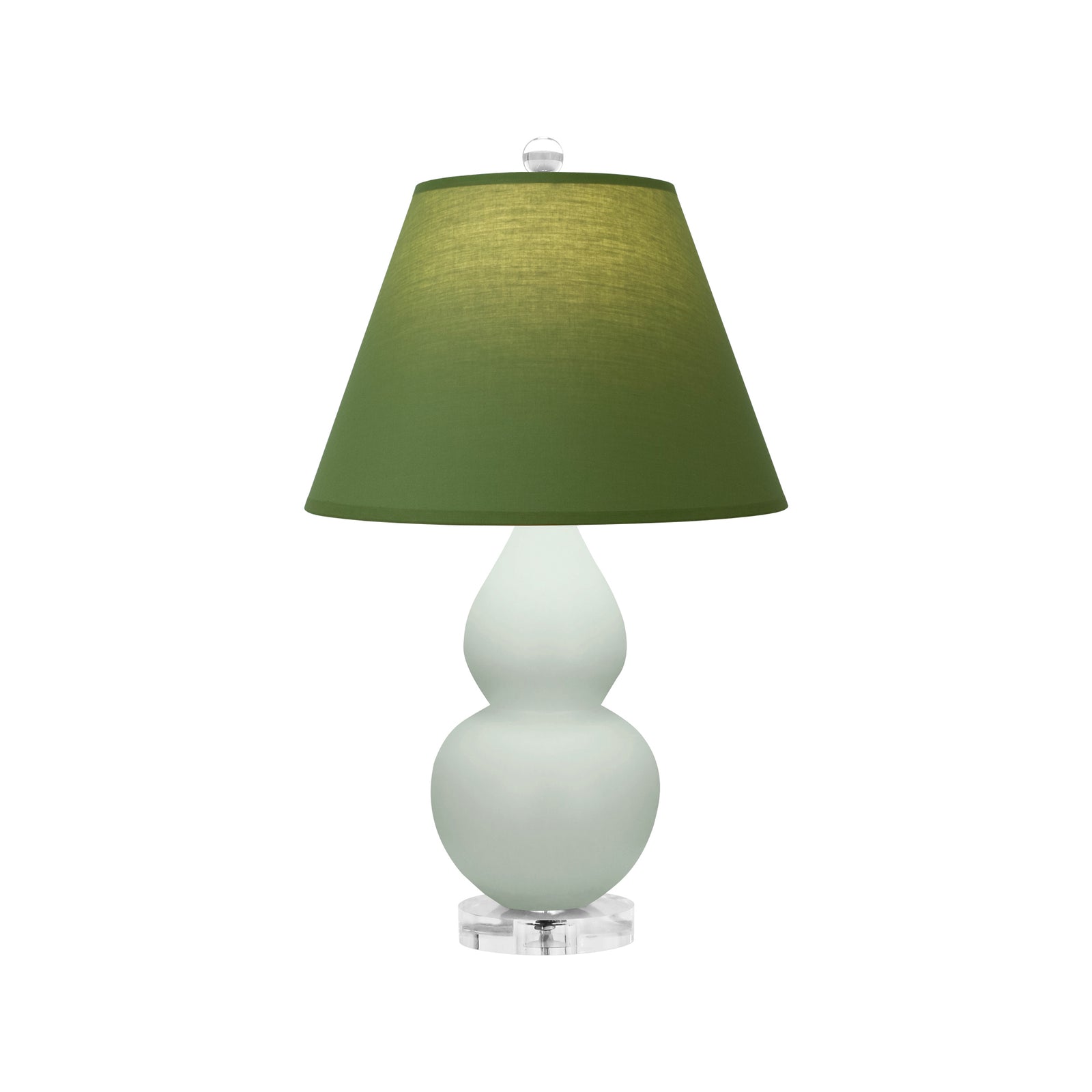 Matte Celadon Double Gourd Table Lamp