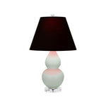 Matte Celadon Double Gourd Table Lamp